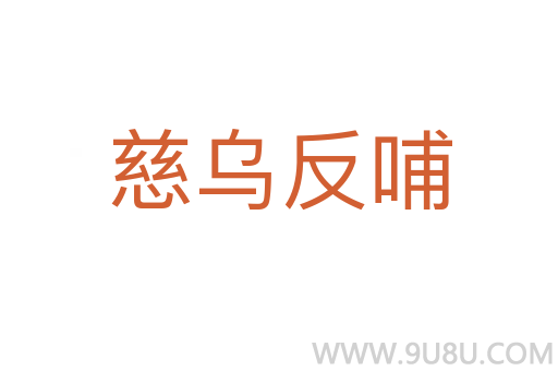 慈烏反哺