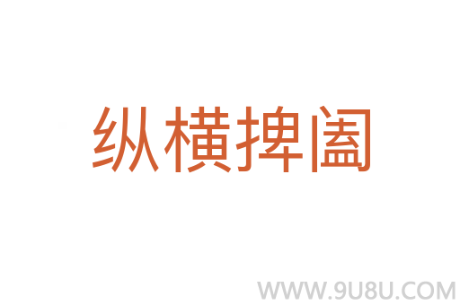 縱橫捭闔