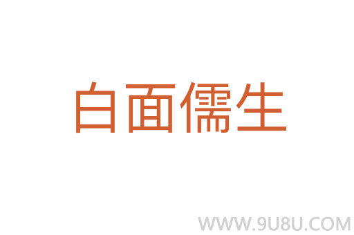白面儒生