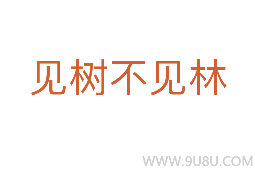 見樹不見林