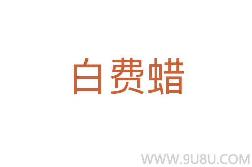 白費蠟