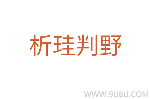 析珪判野