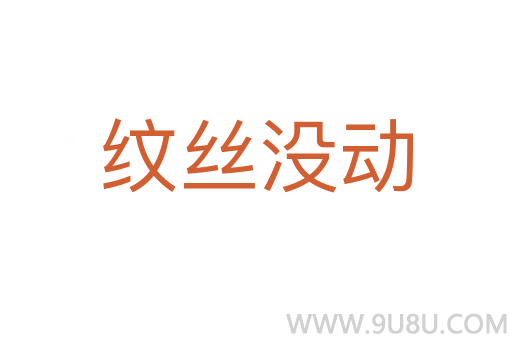 紋絲沒動