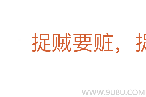 捉賊要贓,捉奸要雙