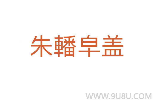 朱轓皁蓋