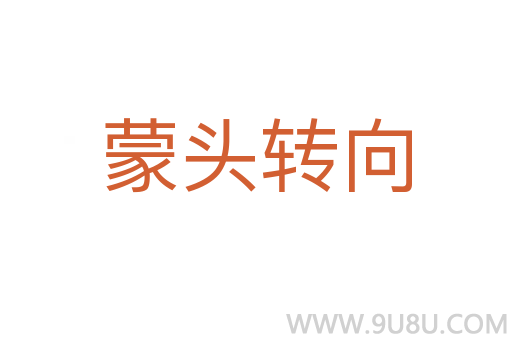 蒙頭轉(zhuǎn)向