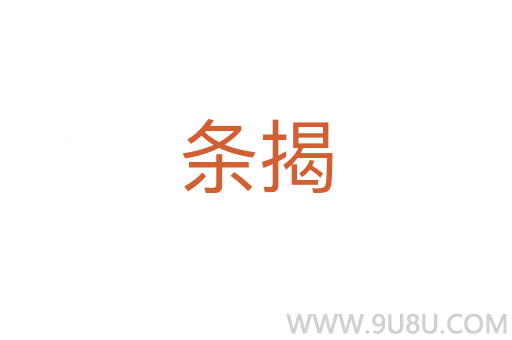 條揭