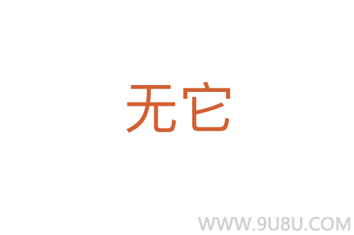 無它