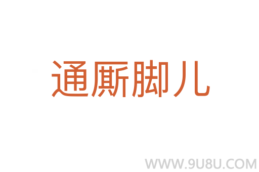 通廝腳兒