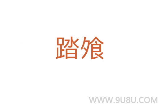 踏飧