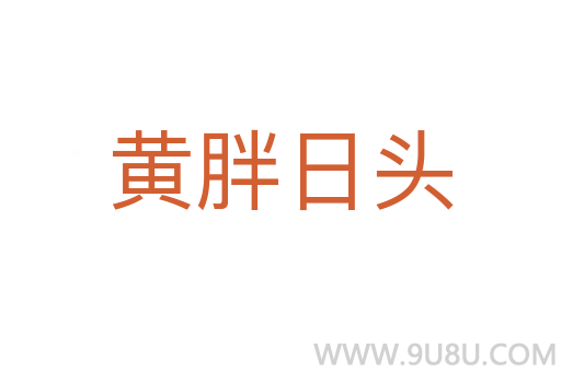 黃胖日頭