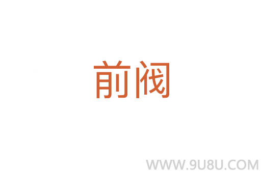 前閥