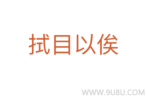 拭目以俟