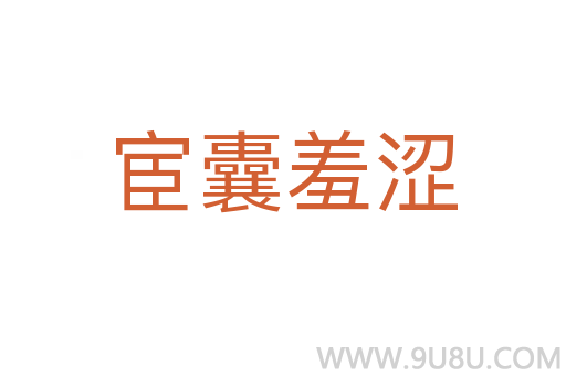 宦囊羞澀