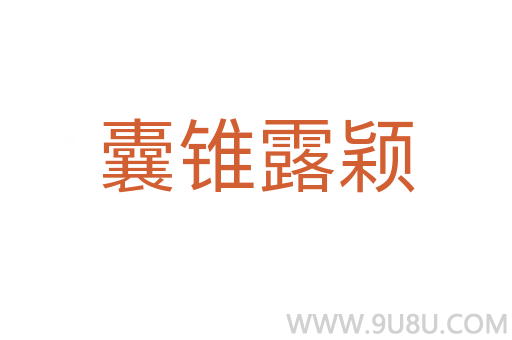 囊錐露穎