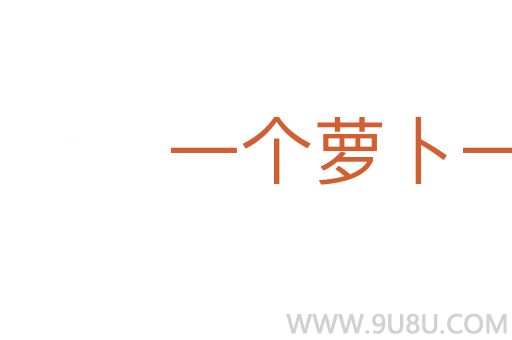 一個蘿卜一個坑