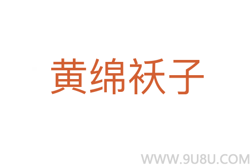 黃綿襖子
