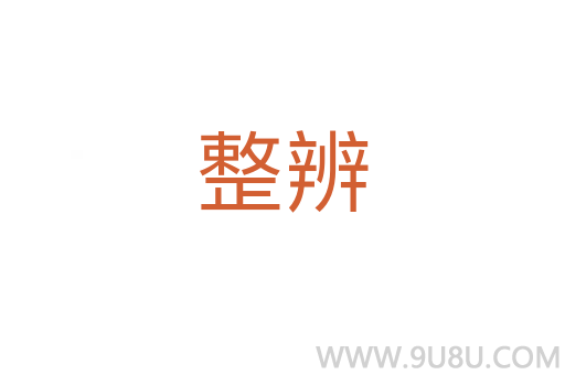 整辨