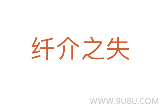 纖介之失