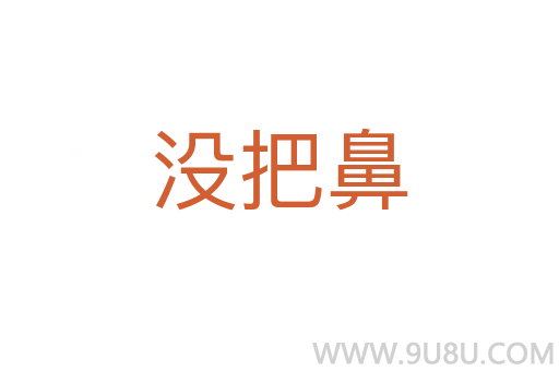 沒把鼻