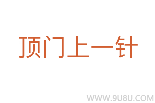 頂門上一針