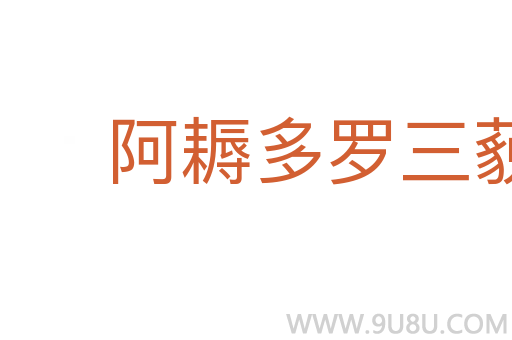 阿耨多羅三藐三菩提