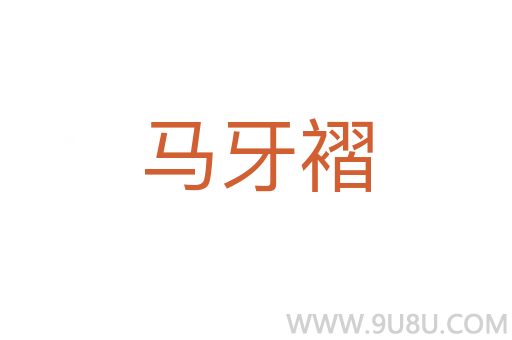 馬牙褶