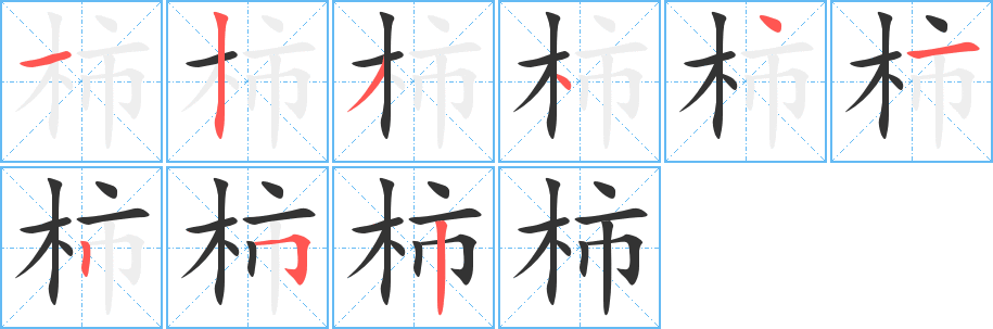 柿的筆順?lè)植窖菔?>
					
                    <hr />
                    <h2>柿的基本信息</h2>
                    <div   id=