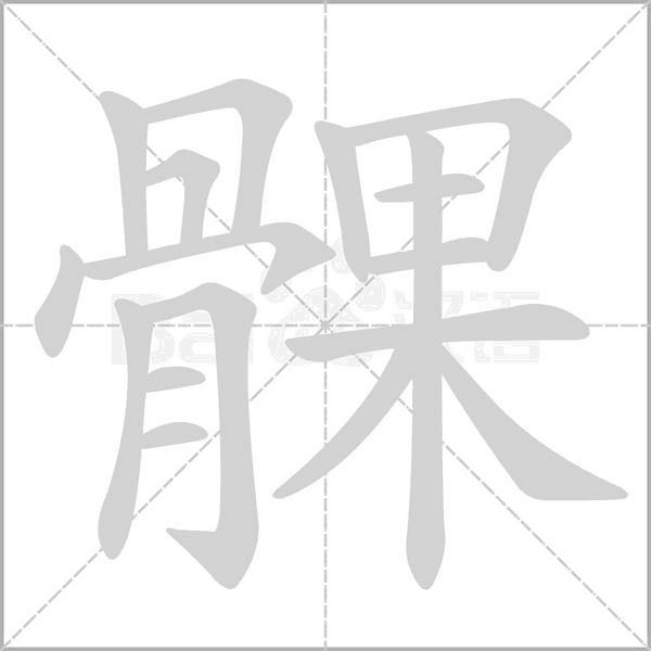 髁的筆順動(dòng)畫演示